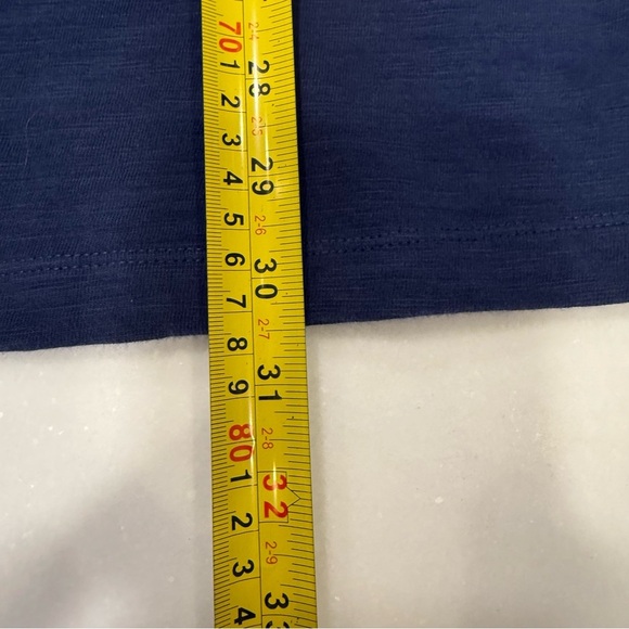 Mini Boden Navy Dress W/ Striped Pockets & Sleeves Sz 11-12 Yrs - Picture 5 of 10